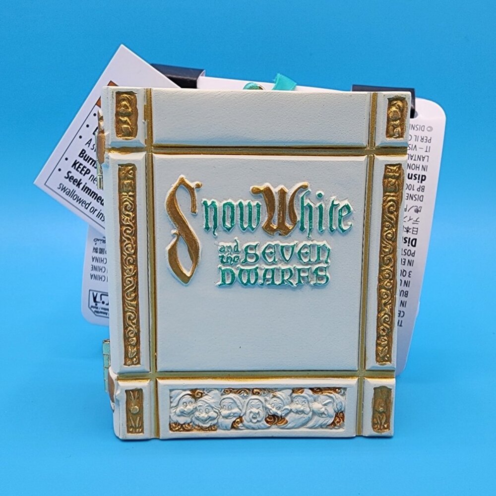 Disney Snow White and the Seven Dwarfs Storybook Musical Sketchbook Ornament NEW
